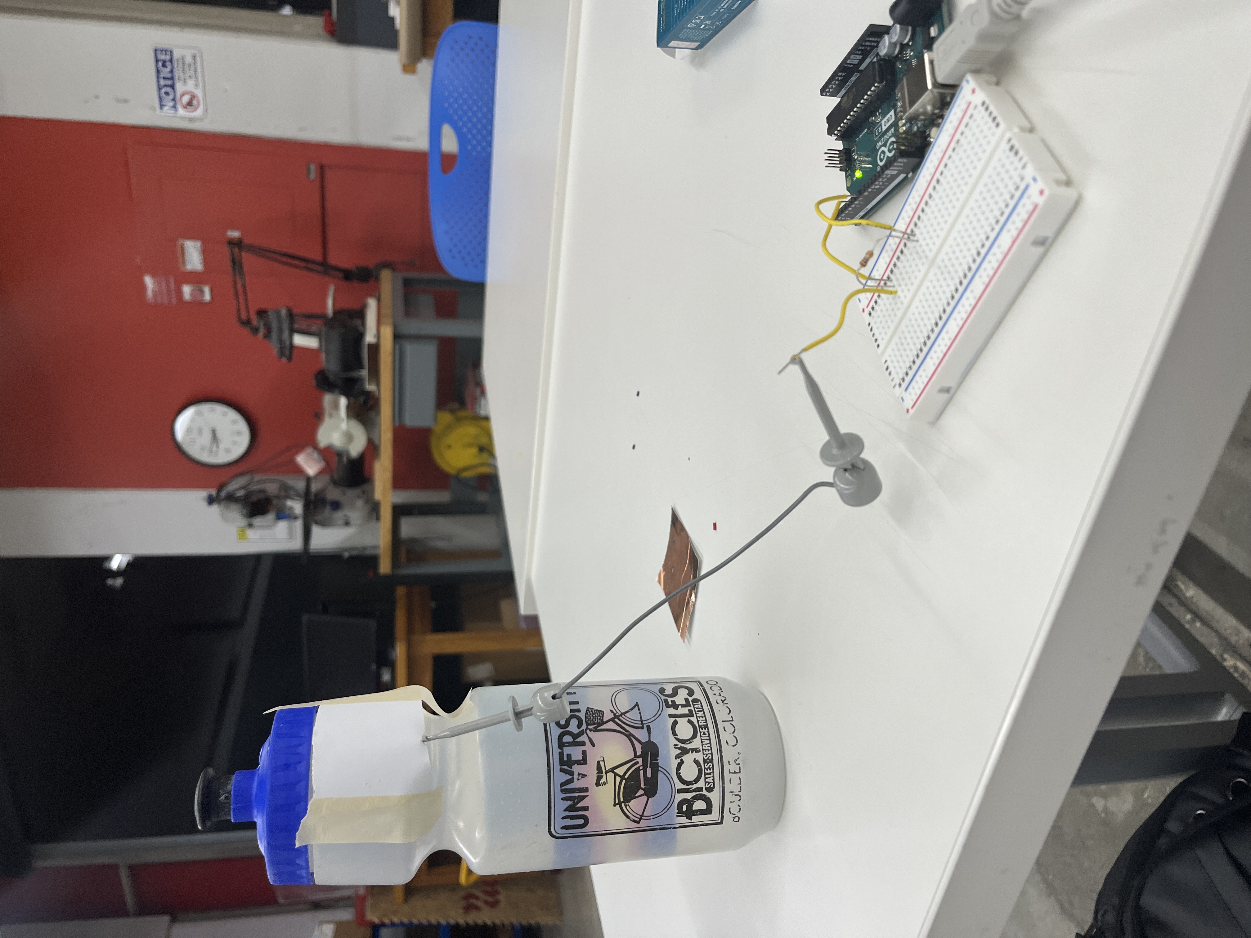 Capacitance Sensor on Bottle